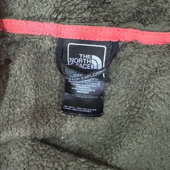 The North Face Jacket Full Zip Green Fleece Sweater Size Large - Picture 8 of 12